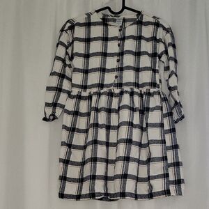 Carter's Black and White Plaid Kids Dress